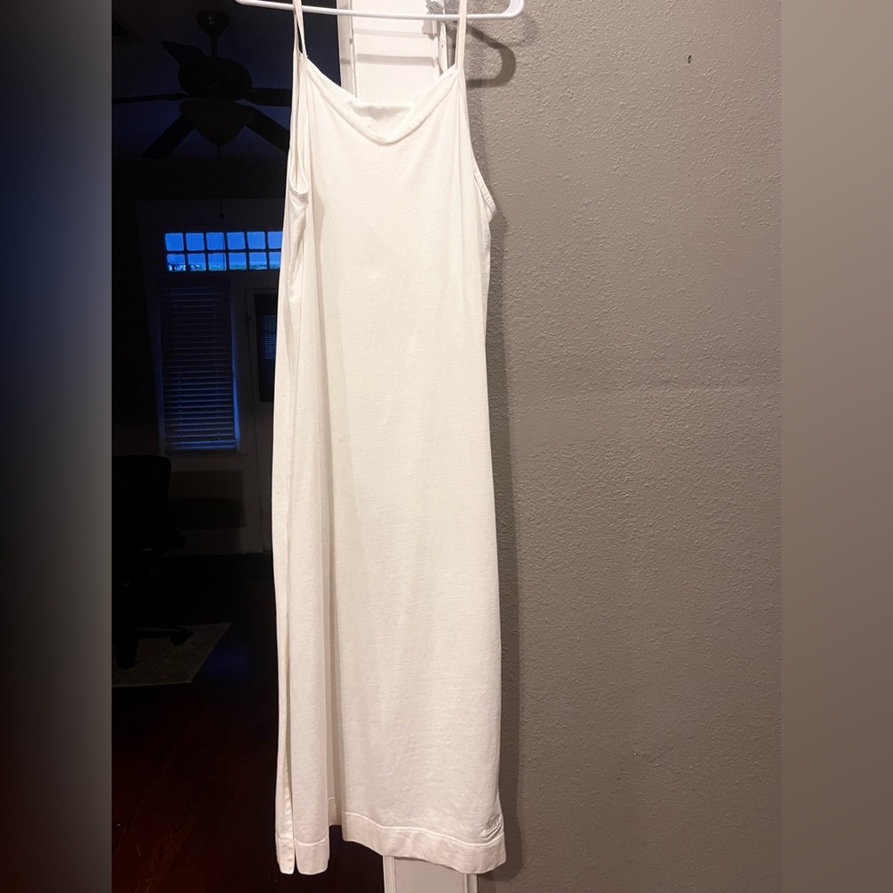 Nike White Jersey Maxi Dress